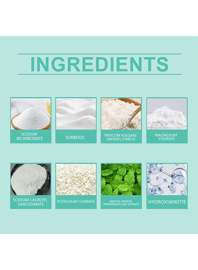 ORALHOE Hydroxyapatite Toothpaste Tablets Helps Strengthen & Protect Enamel Teeth Whitening Toothpaste Tablets With Mint for Natural Teeth Whitening Deep Cleansing & Enhanced Brightness - Image 4