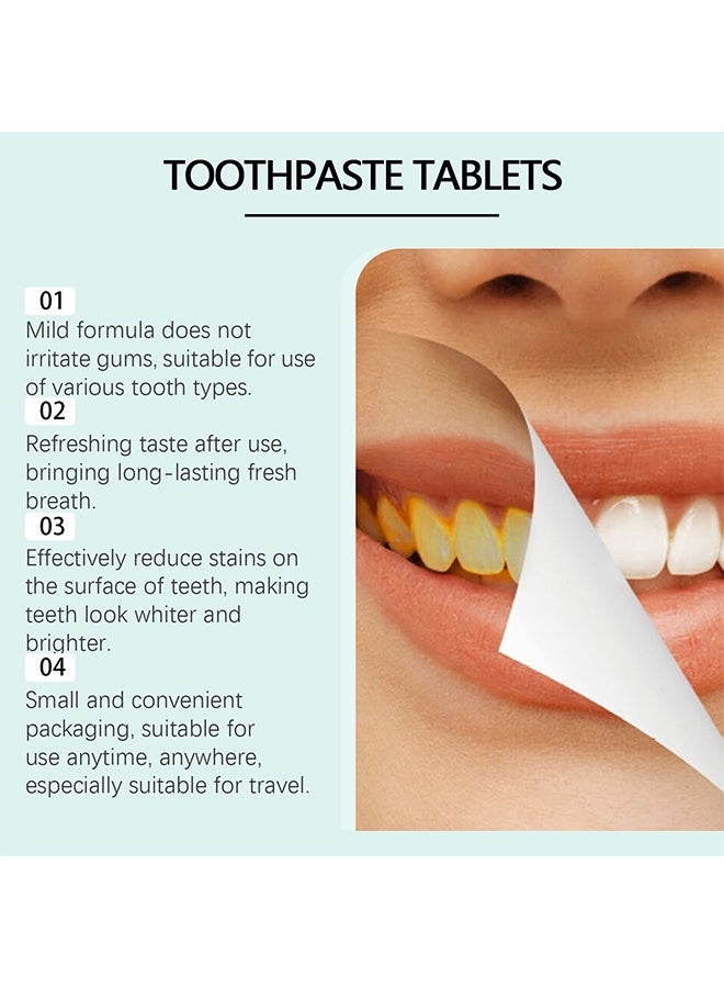 ORALHOE Hydroxyapatite Toothpaste Tablets Helps Strengthen & Protect Enamel Teeth Whitening Toothpaste Tablets With Mint for Natural Teeth Whitening Deep Cleansing & Enhanced Brightness - Image 5