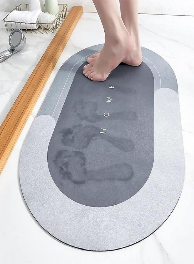 DONDA Water Absorbing Non-Slip Floor mat for Bathroom Kitchen Bedroom Entrance with Water Proof Washable Rubber mat Carpet Rugs for Shower and Tub Floor (Multicolor) (60 x 40 cm) - Image 1