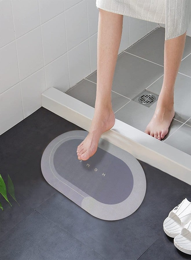 DONDA Water Absorbing Non-Slip Floor mat for Bathroom Kitchen Bedroom Entrance with Water Proof Washable Rubber mat Carpet Rugs for Shower and Tub Floor (Multicolor) (60 x 40 cm) - Image 4