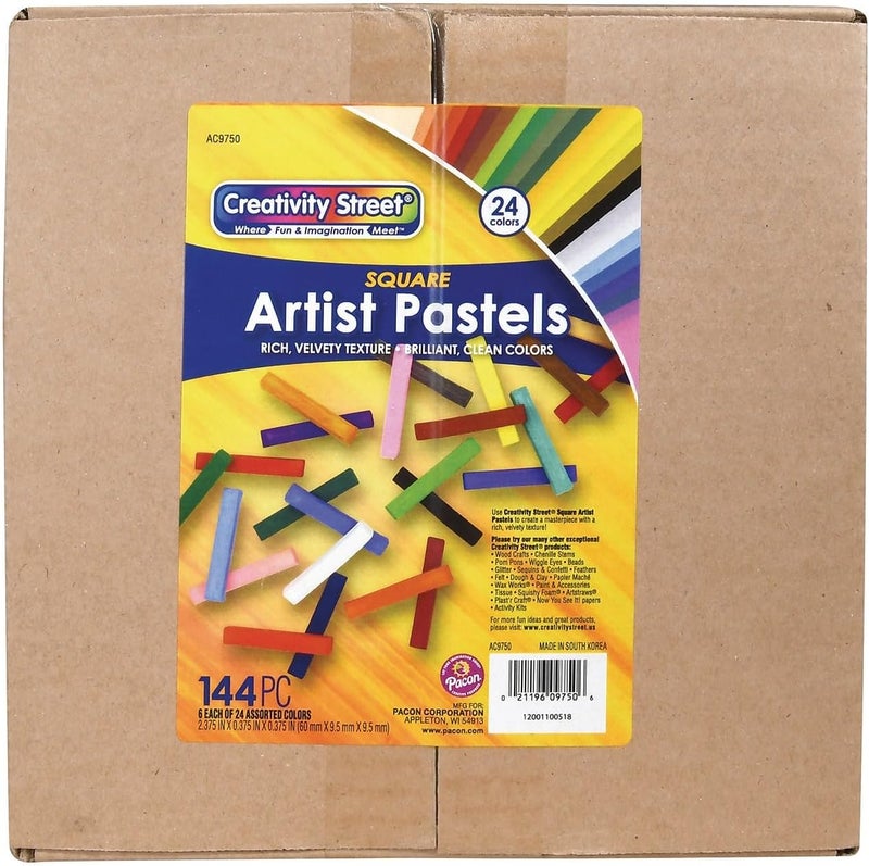 Creativity Street Pacon Square Artist Pastels, Assorted, 2.4" x 0.4" x 0.4" - Image 4