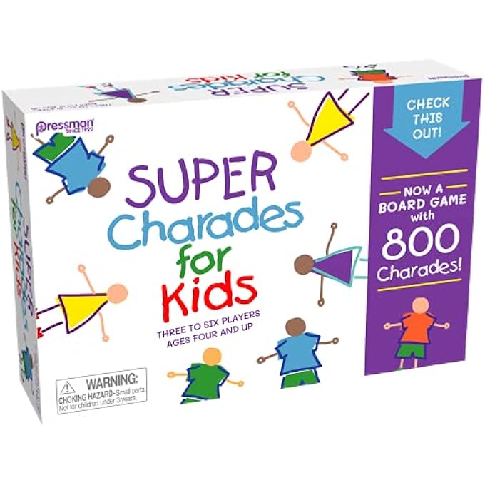 Pressman Super Charades for Kids Board Game  The No Reading Required Family Game - Image 5