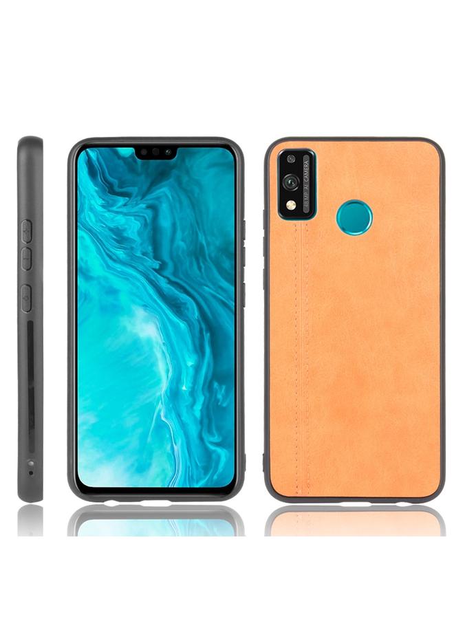 جرين تايجر جراب لهاتف Huawei Honor 9X Lite مقاوم للصدمات بنمط جلد البقر المخيط من مادة PC + PU + TPU - Image 1