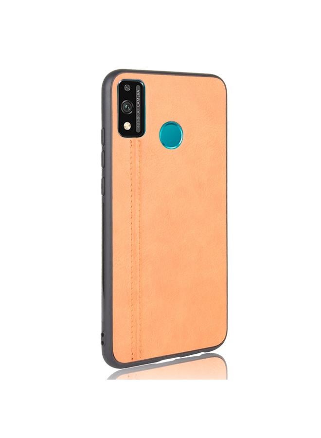 جرين تايجر جراب لهاتف Huawei Honor 9X Lite مقاوم للصدمات بنمط جلد البقر المخيط من مادة PC + PU + TPU - Image 3