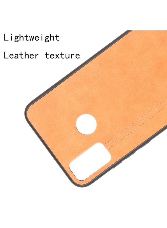 جرين تايجر جراب لهاتف Huawei Honor 9X Lite مقاوم للصدمات بنمط جلد البقر المخيط من مادة PC + PU + TPU - Image 4