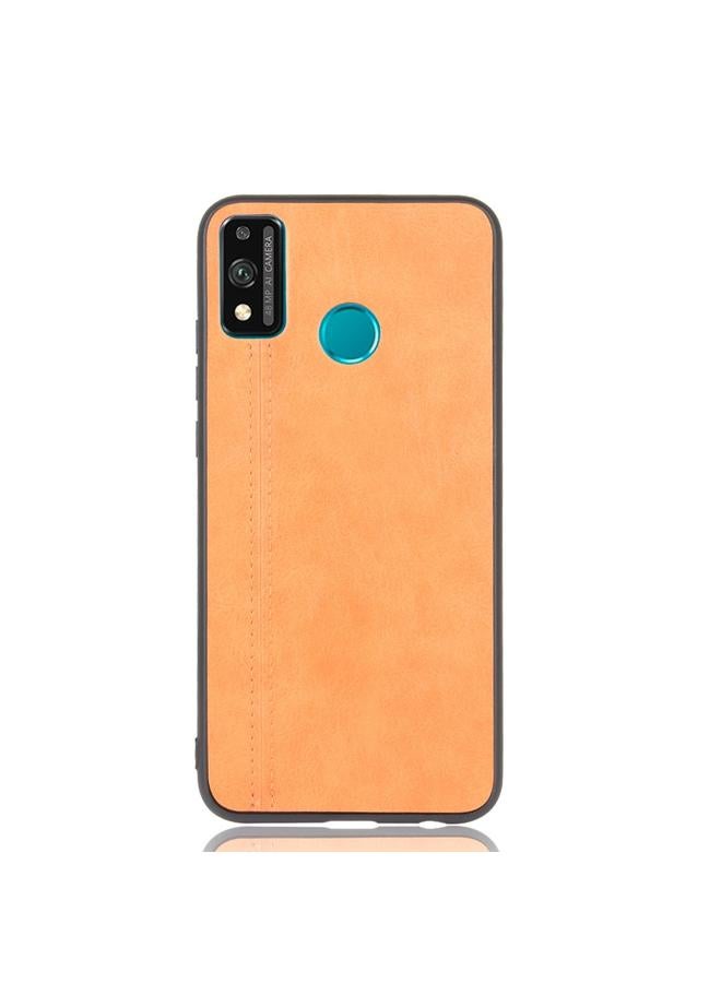 جرين تايجر جراب لهاتف Huawei Honor 9X Lite مقاوم للصدمات بنمط جلد البقر المخيط من مادة PC + PU + TPU - Image 2