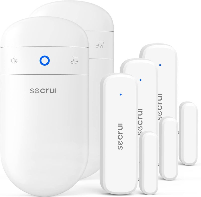 SECRUI Door Chime with Adjustable Volume –Wireless Entry Alert with 52 Chimes – 500ft Rage Door Open Sensor Alarm for Home/Business/Office/Store – Easy Installation – LED Indicators - Image 1