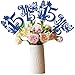 Ephlyn 12Pcs Happy 15th Birthday Centerpiece Sticks Hello 15 Sweet 15 Table Flower Centerpieces Sticks Mis 15 Quince Floral Decorations for Cheers to 15 Theme Anniversary Party Supplies Royal Blue - Image 2