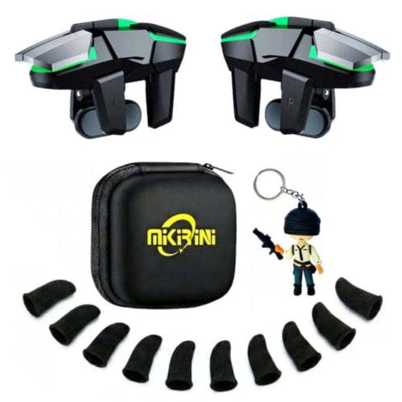 13 in 1 PUBG Mobile Phone Controller, L2R2 4 Gaming Triggers For Call of Duty/Free Fire/Fortnitee, compatible with iPhones and Android Cell Phones, 6 fingers operation, max thickness 13mm - Image 1