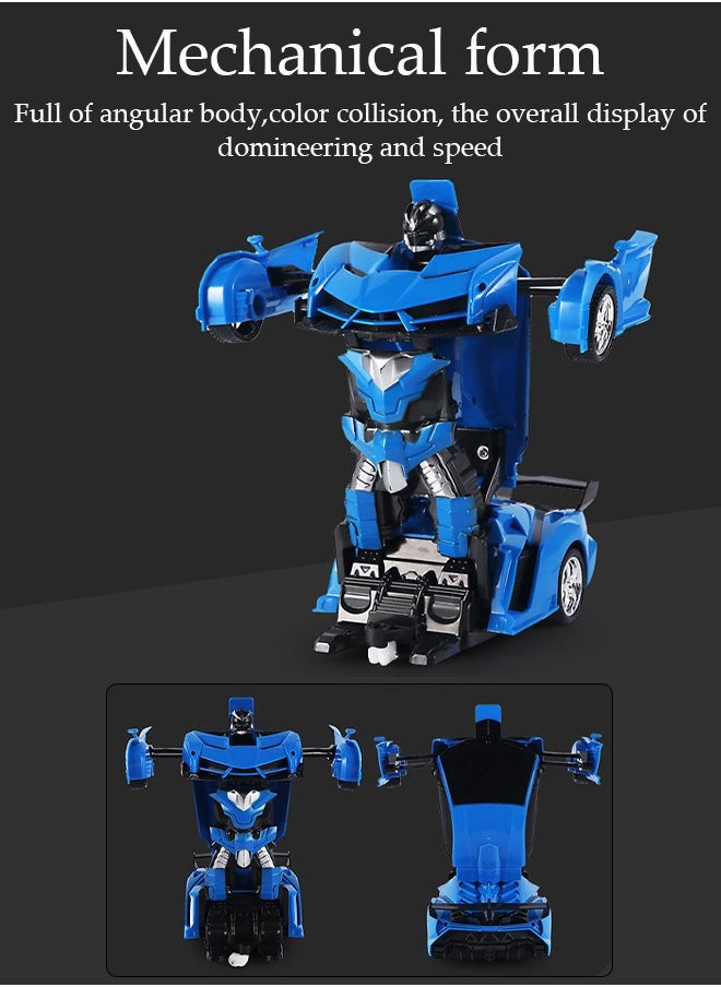 DUNISO 2-in-1 remote control car and conversion robot model kit wireless remote control toy car simulation driving car children's and adult toy car gifts  - Image 3
