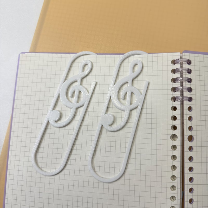 2pcs Treble Clef Bookmarks Black Red Lightweight for Books Music Office Study Gift - Image 3