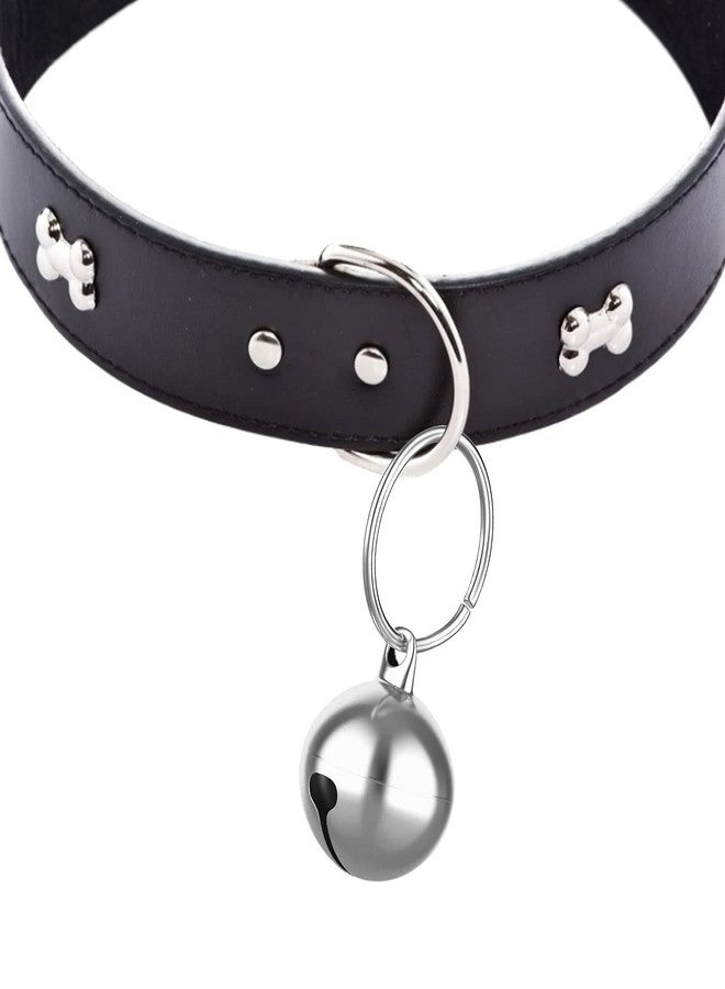 مولين مجموعة مولين من 24 قطعة من أجراس القطط وأجراس أطواق الكلاب مع حلقات مفاتيح، جرس تدريب صغير، قلادة طوق، إكسسوارات حيوانات أليفة، حفلات مهرجانات، أجراس صغيرة يمكنك صنعها بنفسك (فضي) - Image 4