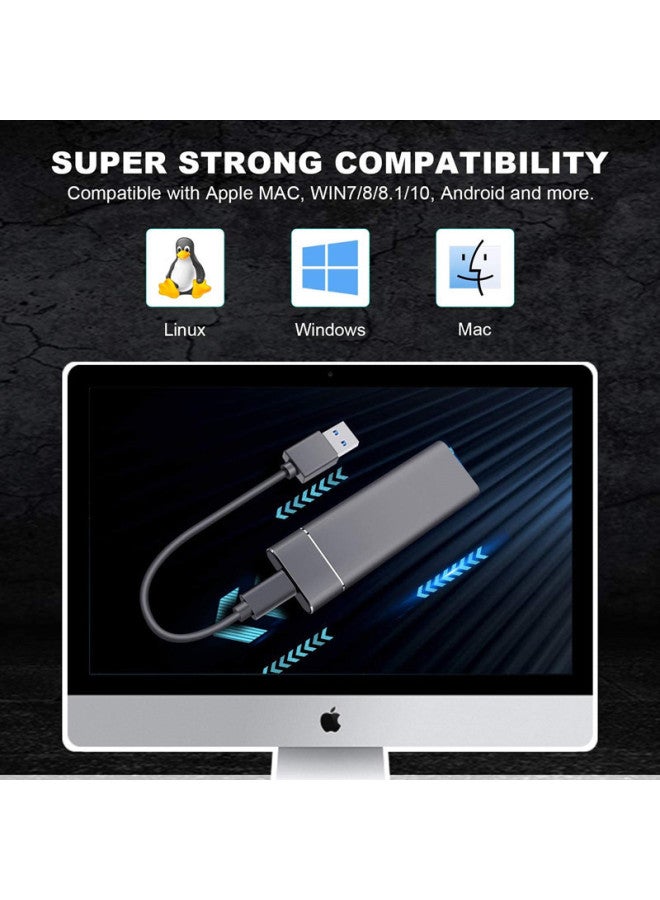 Cross Border M.2 Mini Solid State SSD High Speed Transfer 1TB 2TB 4TB 8TB Portable External Hard Drive-Capacity:8TB-Interface:Black - Image 3