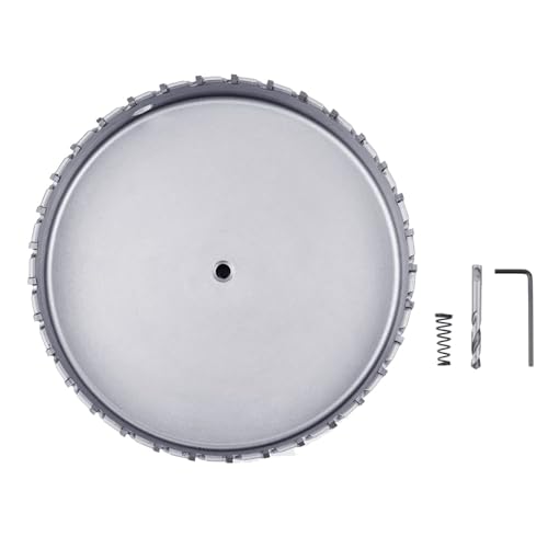 GUICGOC 114mm (4.48 inch) Metal Steel Hole Saw with 2 Drill Bits, Hole Cutter for Thick Metal,Stainless Steel,Iron and Wood (114mm (4.48 inch)) - Image 4