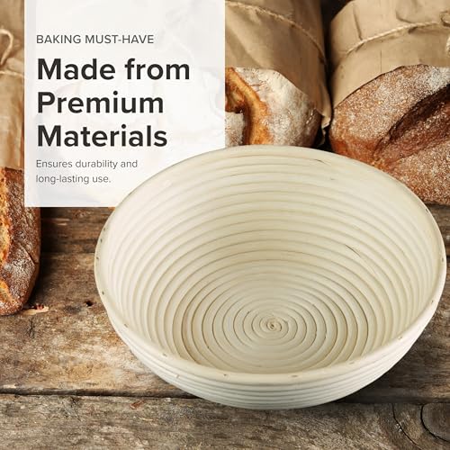 Frieling Round Proofing Basket, Brotform Bread Rising Banneton and Serving Basket, 11-Inch - Image 5