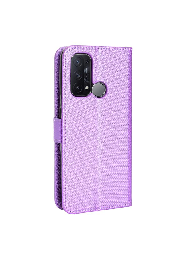 erorex Case For OPPO Reno5 A Diamond Texture Leather Phone Case - Image 3
