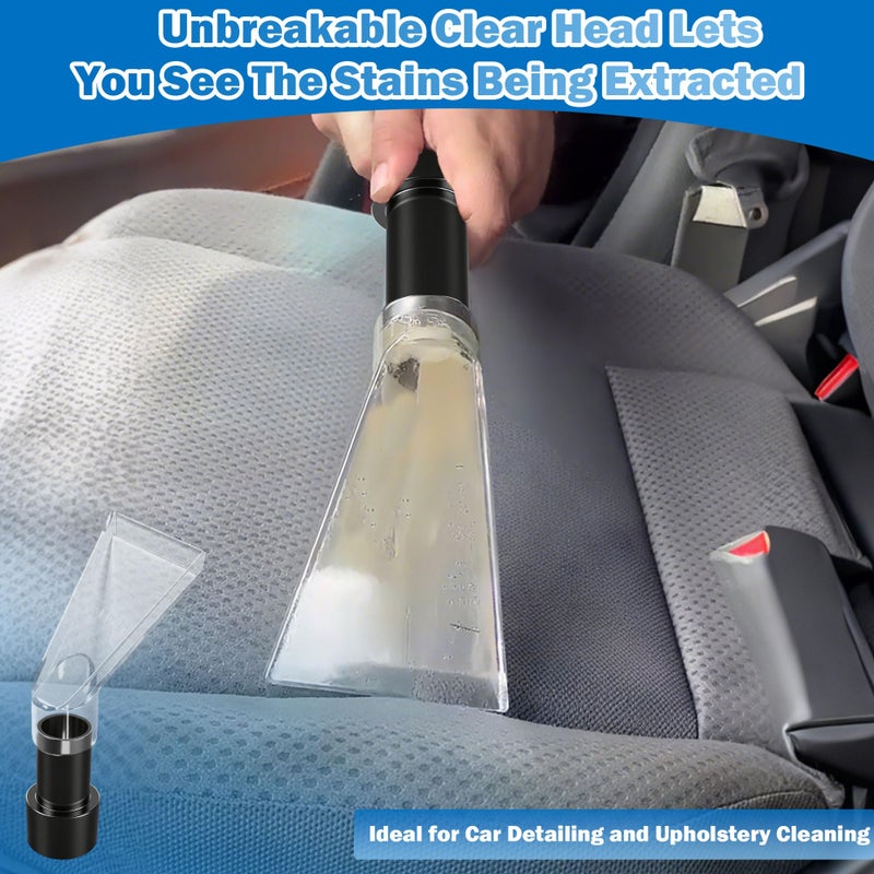 Happy Tree Universal Fits All Brands' Shop Vacs with 2-1/2" & 1-7/8" & 1-1/4" Adapter Clear Extraction Accessory for Auto Detailing, Shop Vac Extractor Attachment Kit for Wet-Dry Vacuum Cleaners - Image 3