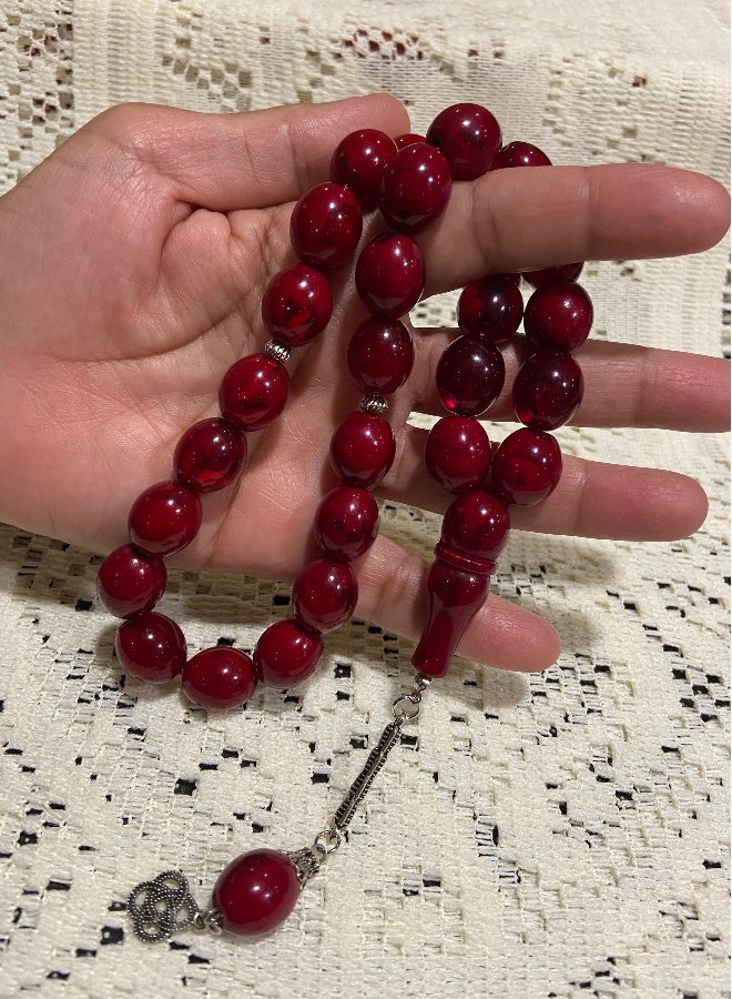 Faturan Prayer Beads For Men 28 Beads Size 13.5mm x 15.5mm - Image 3