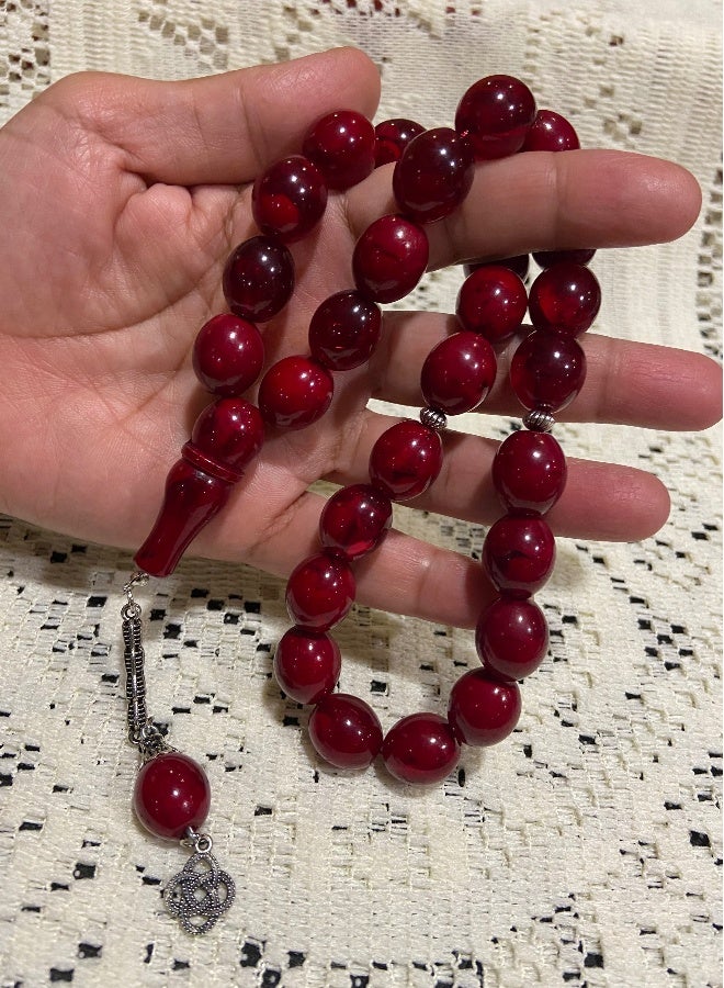 Faturan Prayer Beads For Men 28 Beads Size 13.5mm x 15.5mm - Image 1