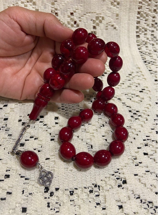 Faturan Prayer Beads For Men 28 Beads Size 13.5mm x 15.5mm - Image 2
