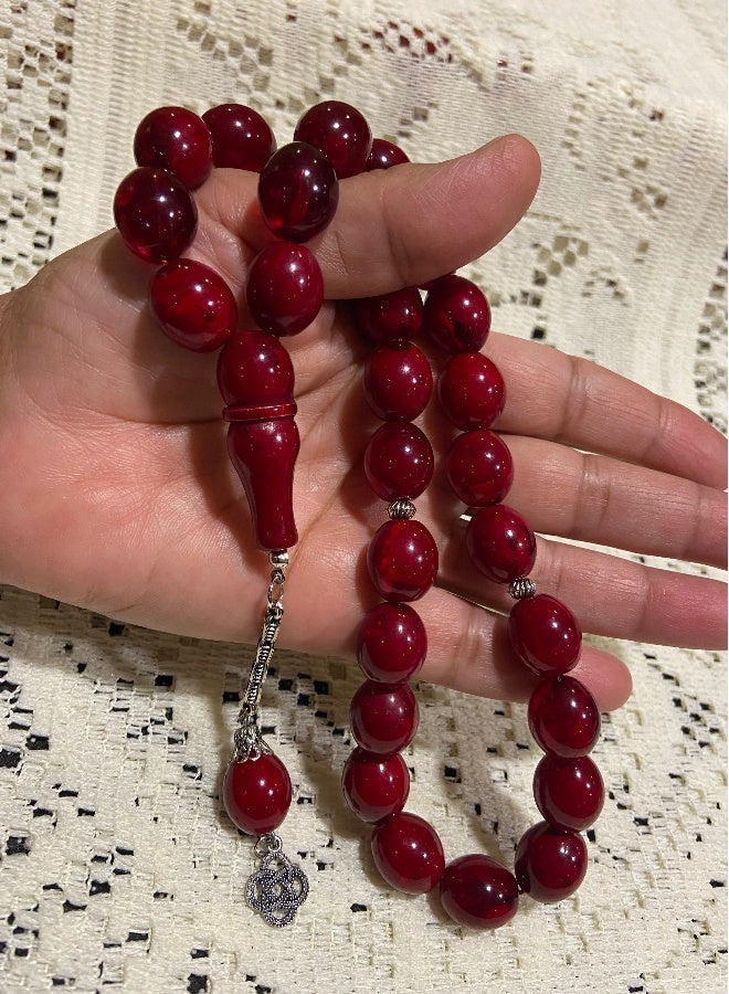 Faturan Prayer Beads For Men 28 Beads Size 13.5mm x 15.5mm - Image 4