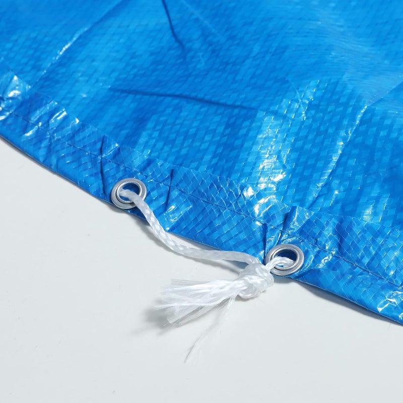 cheekyglo Round Pool Cover - Hot Tub Dustproof Cover, Swimming Pool Covers for Diameter 6 8 10 12 15 Ft, Dust Pool Cover Protector with Drawstring Design for Round Inflatable Swimming Pools (12 Ft, Blue) - Image 4