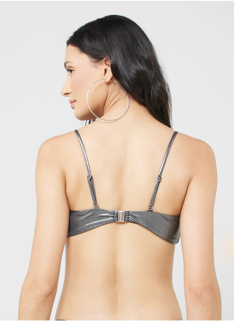 HUGO Strap Detail Bikini Top