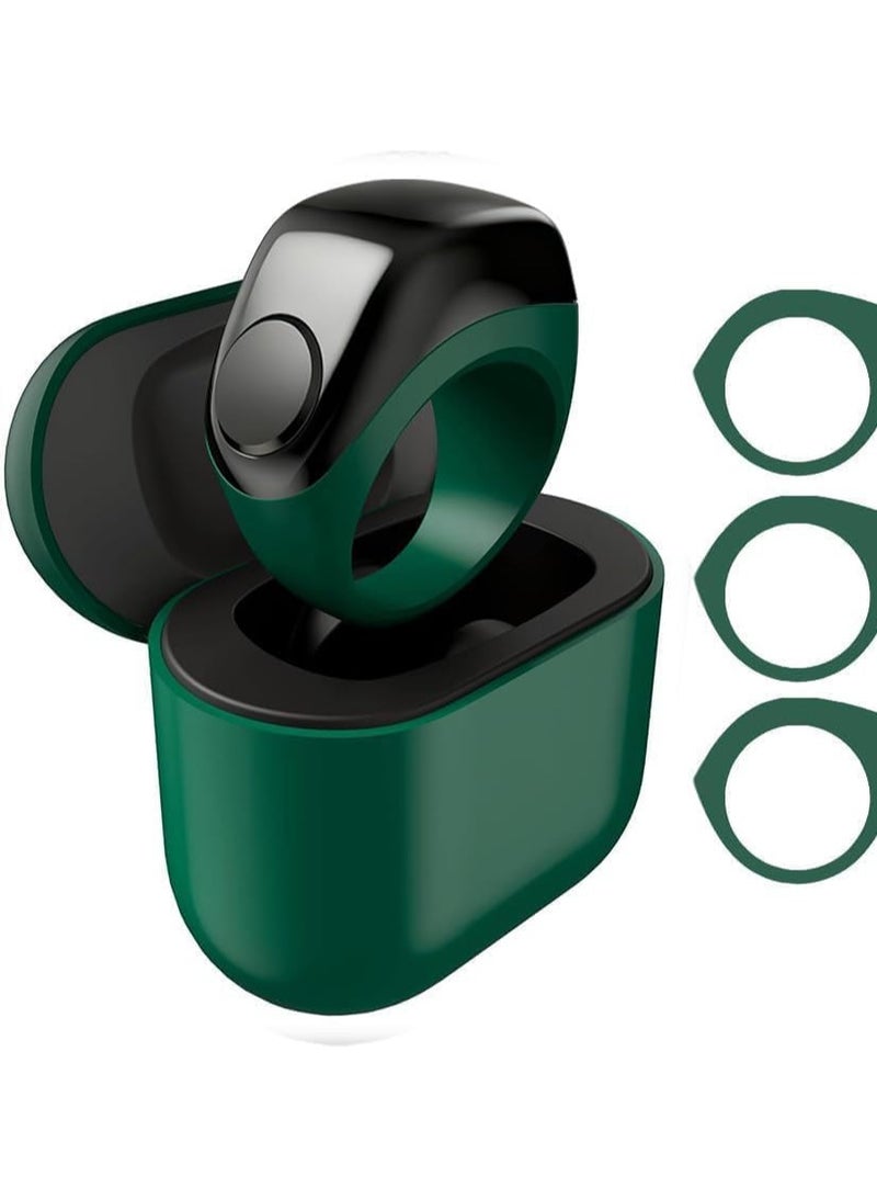 أنكوفو خاتم ذكي، خاتم tasbih ذكي، الصلاة المسلمة، العداد، تذكير توقيت الصلاة، شاشة OLED، IPX67 مقاوم للماء، يتضمن مقصورة الشحن، 3 حلقات قابلة للتبديل (خضراء) - Image 1