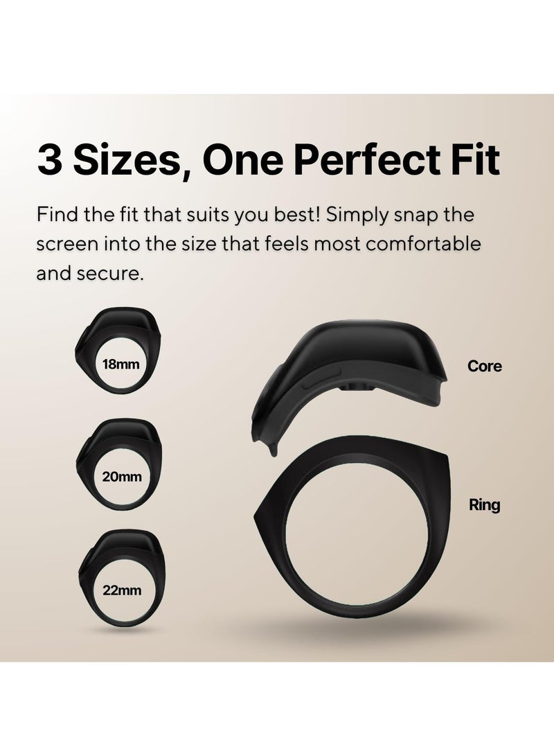 أنكوفو خاتم ذكي، خاتم tasbih ذكي، الصلاة المسلمة، العداد، تذكير توقيت الصلاة، شاشة OLED، IPX67 مقاوم للماء، يتضمن مقصورة الشحن، 3 حلقات قابلة للتبديل (خضراء) - Image 4