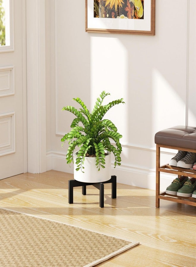 bussdis Plant Stand Holder Single Plant Riser For Indoor Outdoor Flower Pot Stand Tall 3.6 IN Metal Black - Image 2