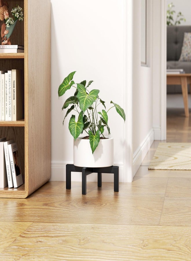 bussdis Plant Stand Holder Single Plant Riser For Indoor Outdoor Flower Pot Stand Tall 3.6 IN Metal Black - Image 3