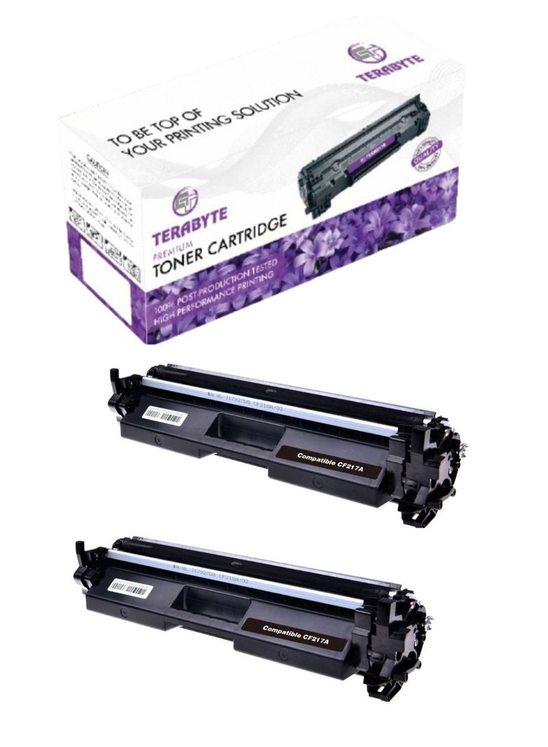 Terabyte 17A -CF217A Compatible Toner Cartridge for M102 M130 (Pack of 2) - Image 1