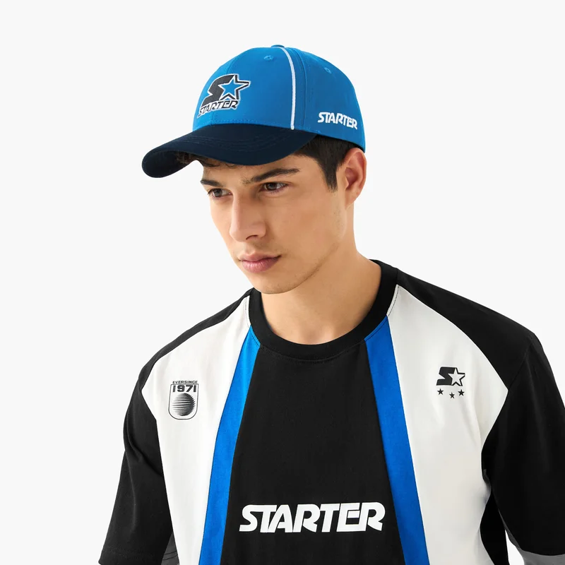 STARTER Starter Logo Embroidered Cap with Buckled Strap Closure
