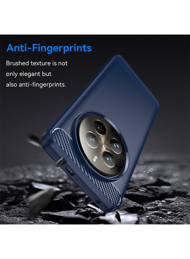 GKK Realme 12 Pro/12 Pro+5G Case Cover with Carbon Fiber Shockproof Rugged Shell Anti-Scratch Easy Install Anti-Scratch Soft TPU Comfortable Touch Back Cover Protective Accessory（Blue）  - Image 4