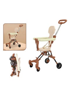 Four Wheels Folding Baby Stroller, Lightweight Easy to Fold High-Design Helper Stroller for 1-5 Years Old Kids Airplane Carry (brown) - pzsku/ZD46CD9949B005062C437Z/45/_/1733349849/26416349-e932-47dc-a145-eaf02fc3649a