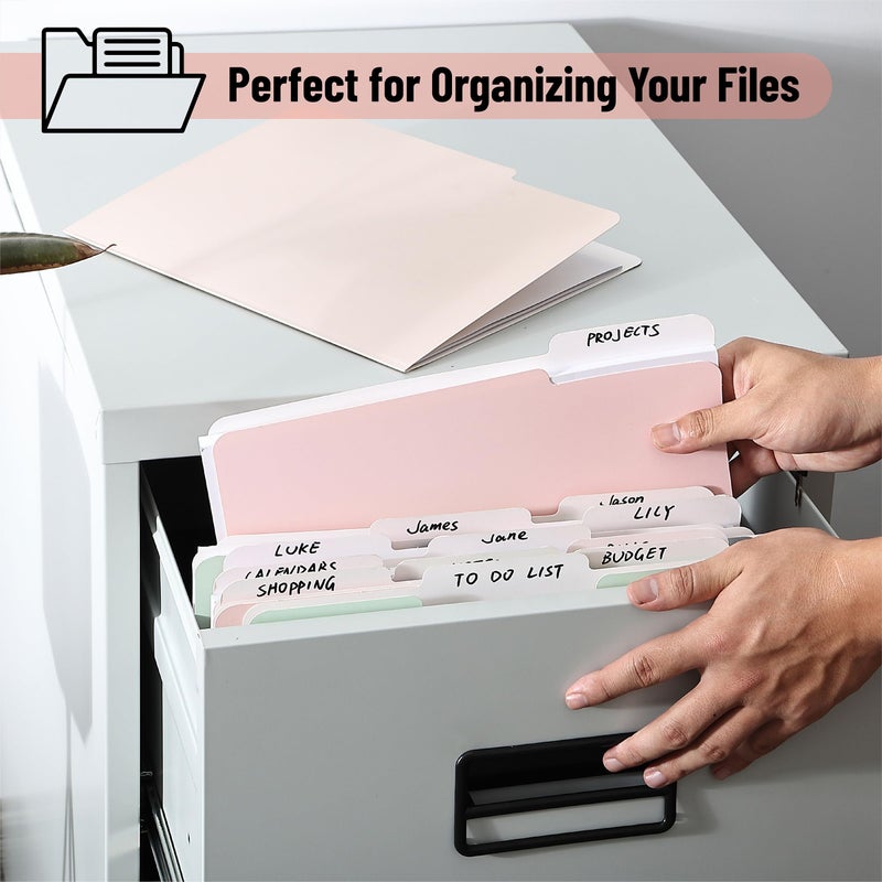 Mr. Pen File Folders, 18 Pack, Morandi Colors, 1/3-Cut Tab, Letter Size, Durable Paper Folders, Office Supplies - Image 5