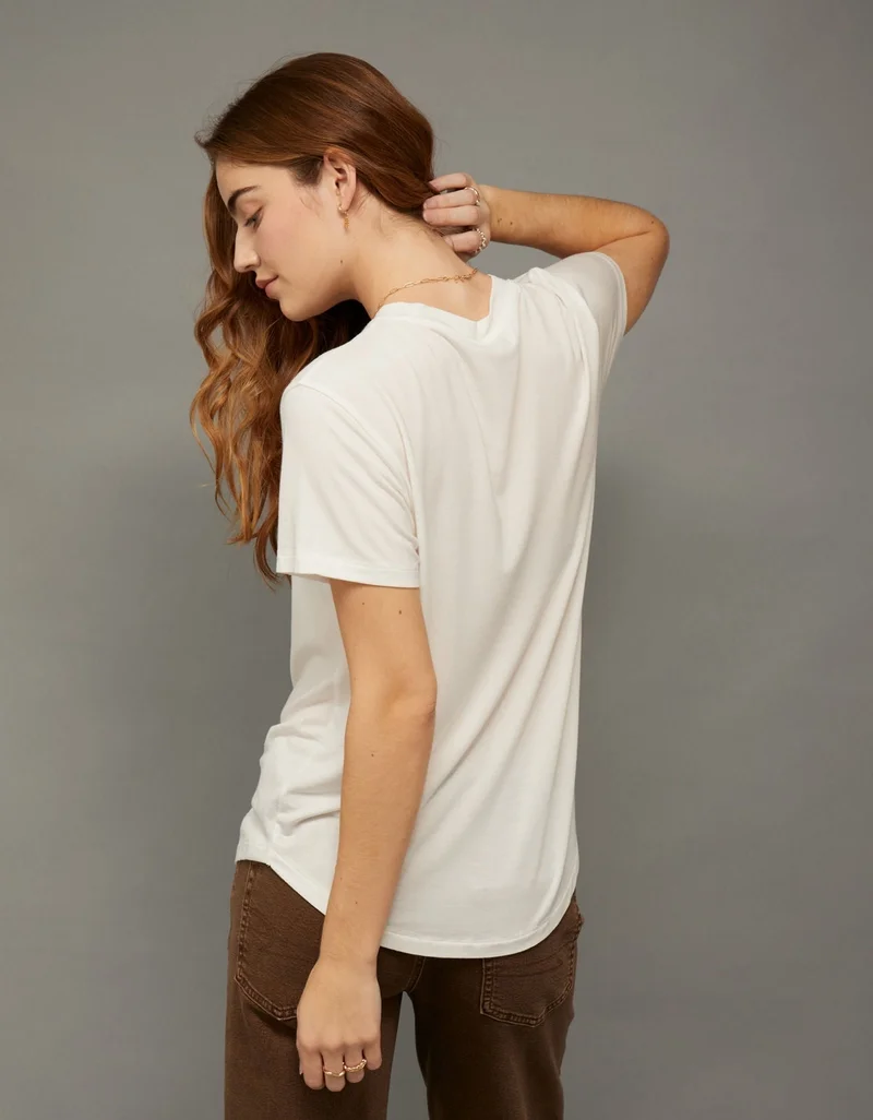 American Eagle  AE Soft & Sexy Classic T-Shirt for Women | Best Price UAE