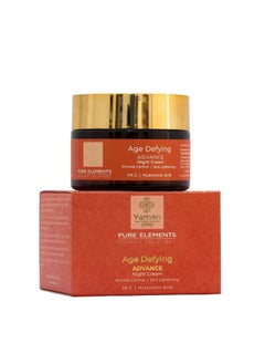 Pure Elements Age Defying Advance Night Cream With Vit C & Hyluronic Acid -50 Gm  - Image 1