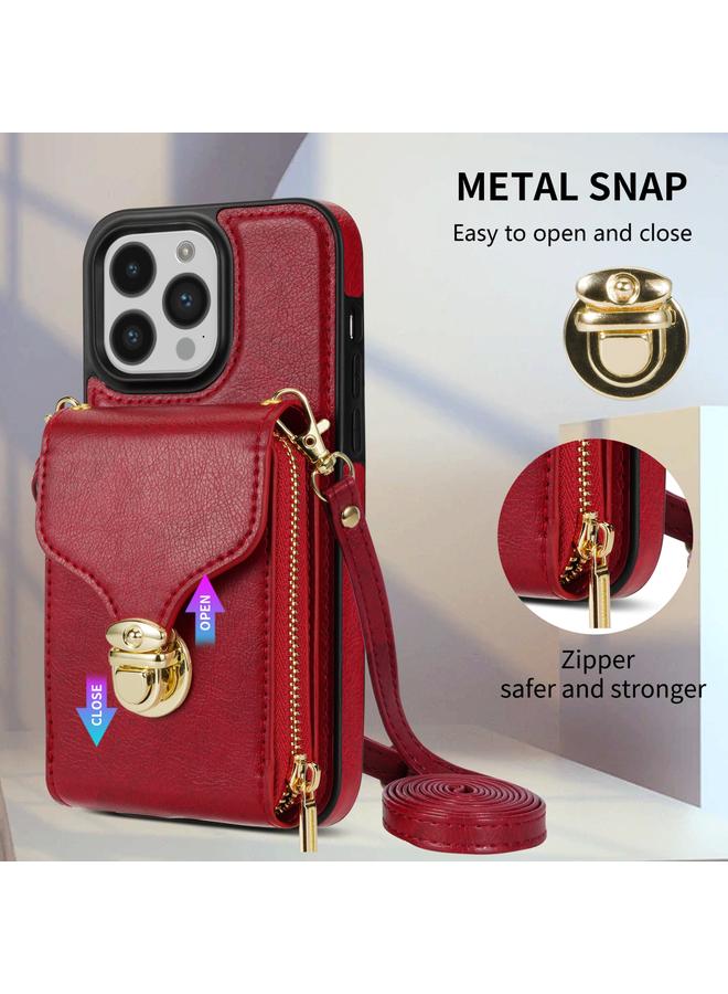 اس-توب جراب لهاتف iPhone 14 Pro Max مزود بسحاب ومحفظة بطاقات معدنية - Image 5