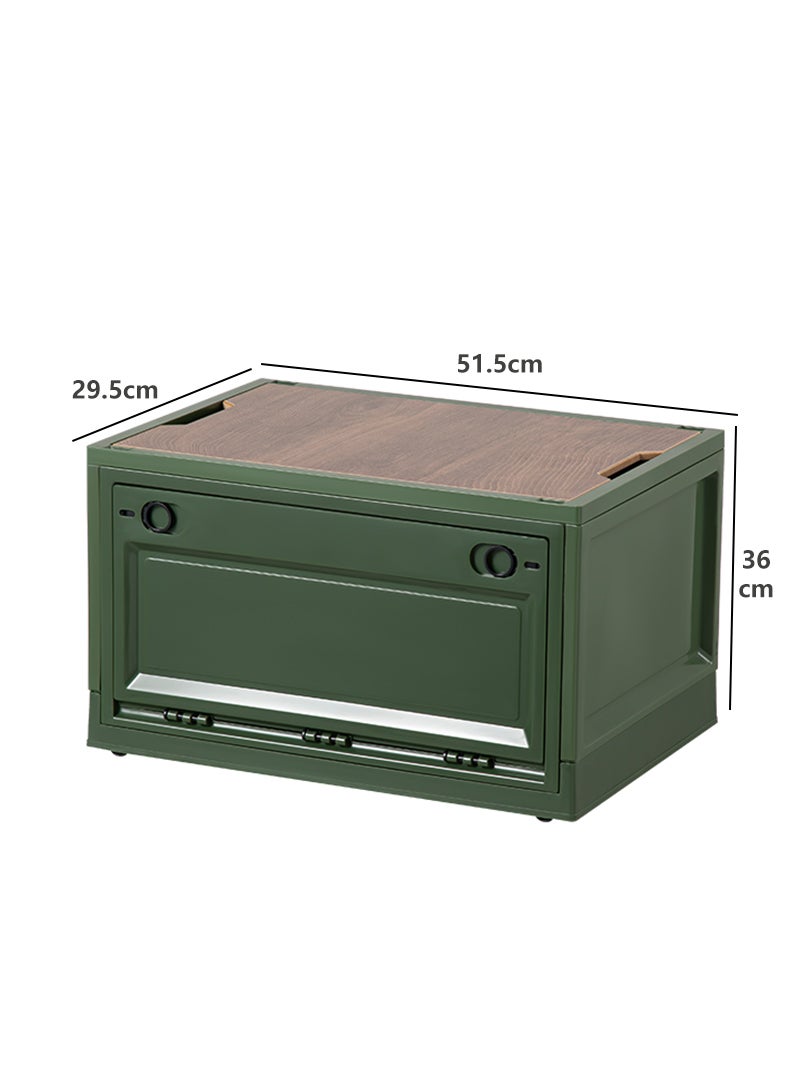 Sharpdo Outdoor Large Capacity Folding Storage Box, Suitable for Camping, Seaside, and Outdoor Activities 50.5*36*29.5CM - Image 2