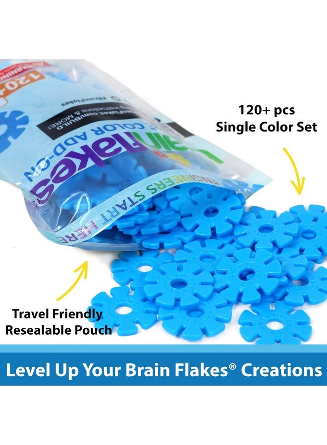 Brain Flakes Brain Flakes Single Color Add-on - 120 Pieces - Resealable Pouch - Green  - Image 2