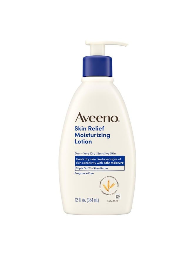 Aveeno Skin Relief Moisturizing Lotion for Unisex - 12 oz Moisturizing - Image 1
