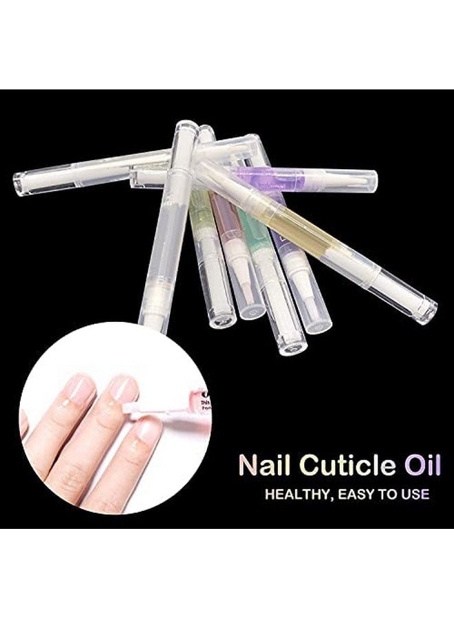 Extrapins 8Pcs Cuticle Oil Penscuticle Revitalizer Oil Pen With Soft Brushcuticle Oil Bulk For Nails Moist And Treatmentnail Oil Manicure Repair The Cuticle8 Kinds Of Fruity Smell - Image 5