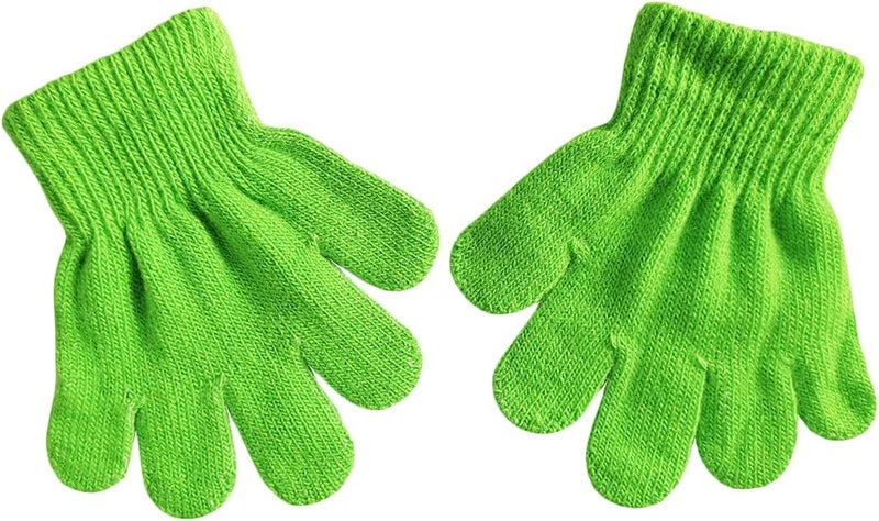 BaiX Toddler Boys and Girls Winter Knitted Writing Gloves, 1-3 Years Old - Image 1