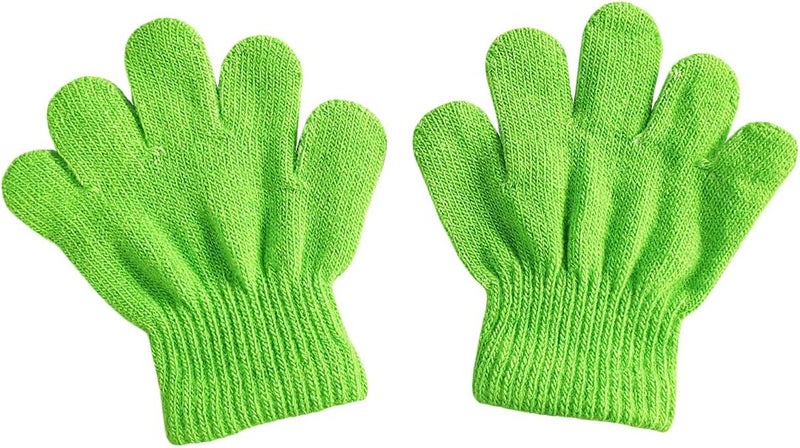 BaiX Toddler Boys and Girls Winter Knitted Writing Gloves, 1-3 Years Old - Image 2
