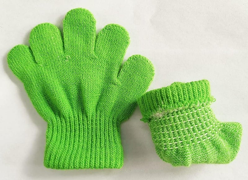 BaiX Toddler Boys and Girls Winter Knitted Writing Gloves, 1-3 Years Old - Image 3