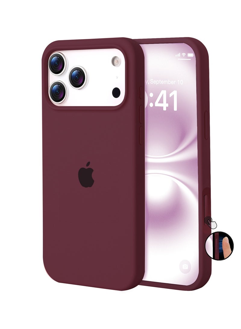 أوللاي ايفون 17 برو كيس واقي ، مادة السيليكون ، مقاومة للصدمات مع حماية عدسة الكاميرا وتغطية زر التحكم ، غطاء واقي للهاتف المحمول المضاد للصدمة ، متوافق مع إكسسوارات MagSafe - Image 1