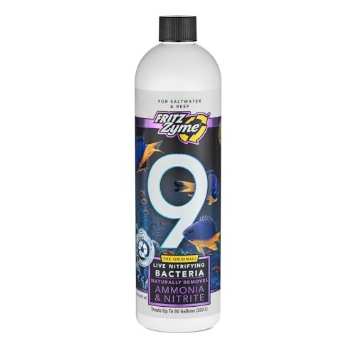 Fritz Aquatics FritzZyme 9 Live Nitrifying Bacteria Naturally Removes Amonia & Nitrite for Saltwater Fish (16-Ounce) - Image 1