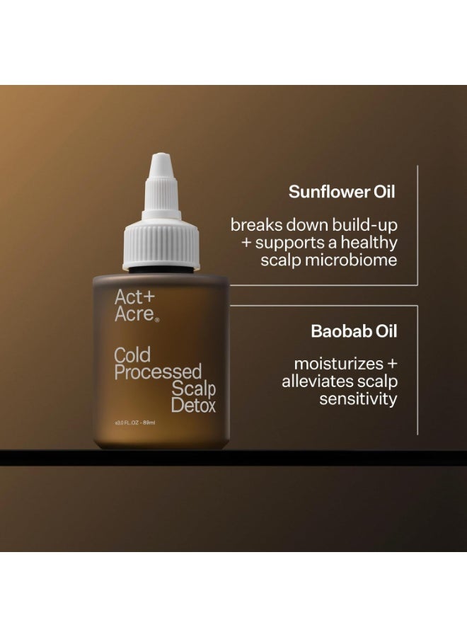 Act+Acre ACT+ ACRE Cold Processed Scalp Detox Oil - Sulfate-Free Care for Flaky, Dry and Itchy Scalp - Promotes Thicker, Fuller-Looking Hair - Image 4