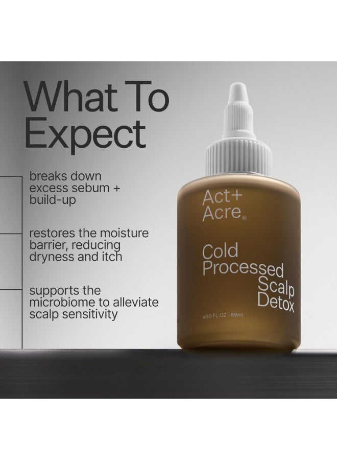 Act+Acre ACT+ ACRE Cold Processed Scalp Detox Oil - Sulfate-Free Care for Flaky, Dry and Itchy Scalp - Promotes Thicker, Fuller-Looking Hair - Image 5